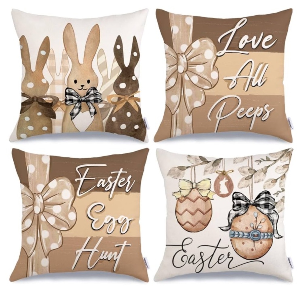 Easter Bunny Decorative Pillow Covers